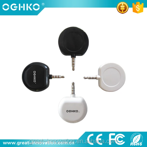Android IOS Magnetic Headphone 3.5mm Audio Jack Card Reader
