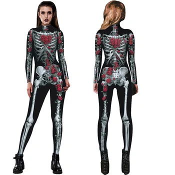 New arrival lady sexy Halloween cosplay bodysuit costume with zipper back