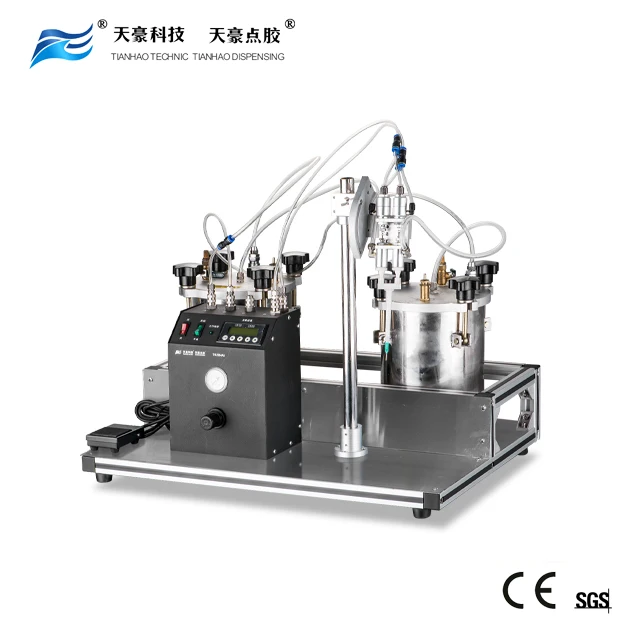 Dual cartridge dispenser for 2 Part (AB) Epoxy Glue-TianHao Dispensing  Robot