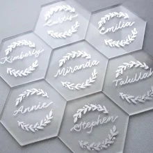 Hexagon Blank Acrylic Coasters Wholesale Custom Clear Acrylic Coaster