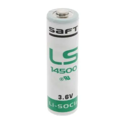 er14505 3,6v Lithium Battery 2,6ah Size AA not rechargeable. SAFT ls14500 