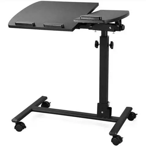 360 Degrees Rotating Desktop Adjustable Laptop Desk Simple Portable Desktop Simple Portable Computer Standing Desk with Wheels