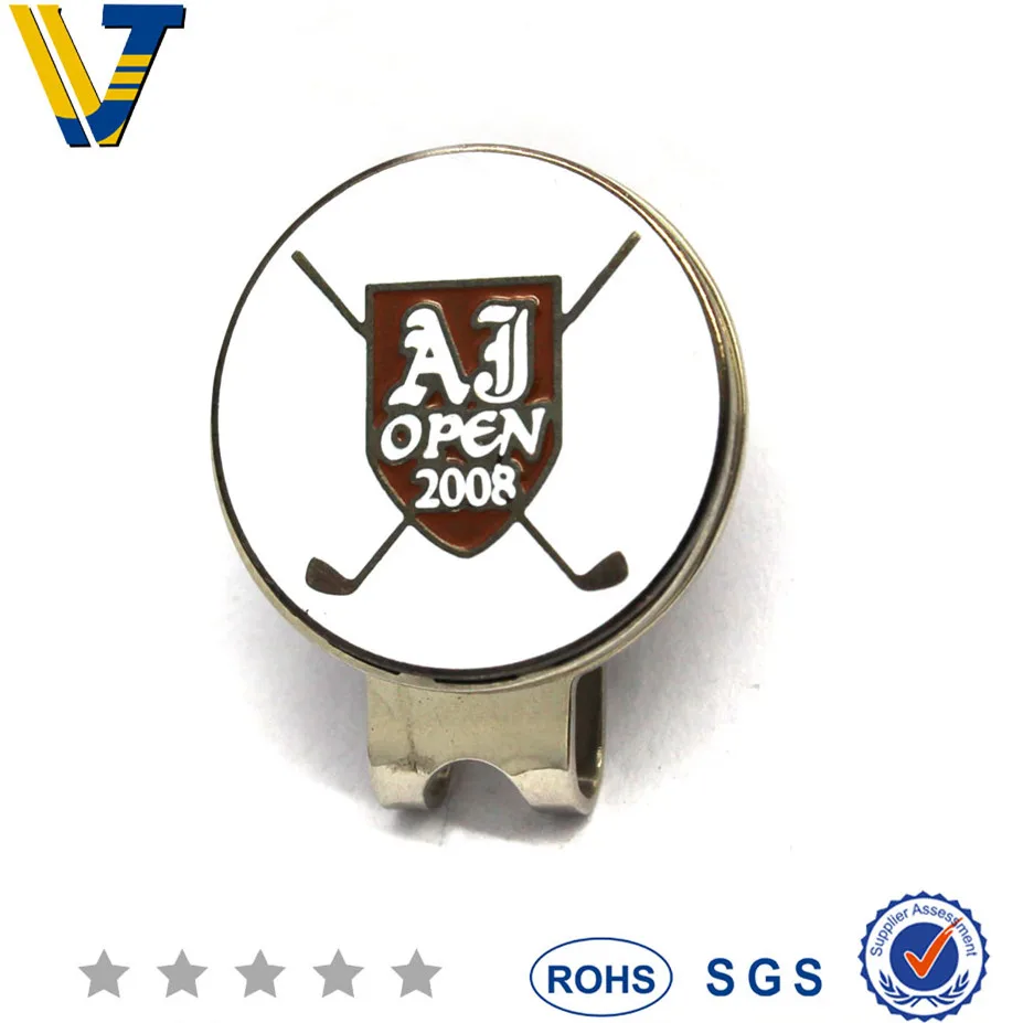 
Профессиональные Заказные Магнитный маркер мяча для гольфа на клипсе; Крепящиеся к шляпе 