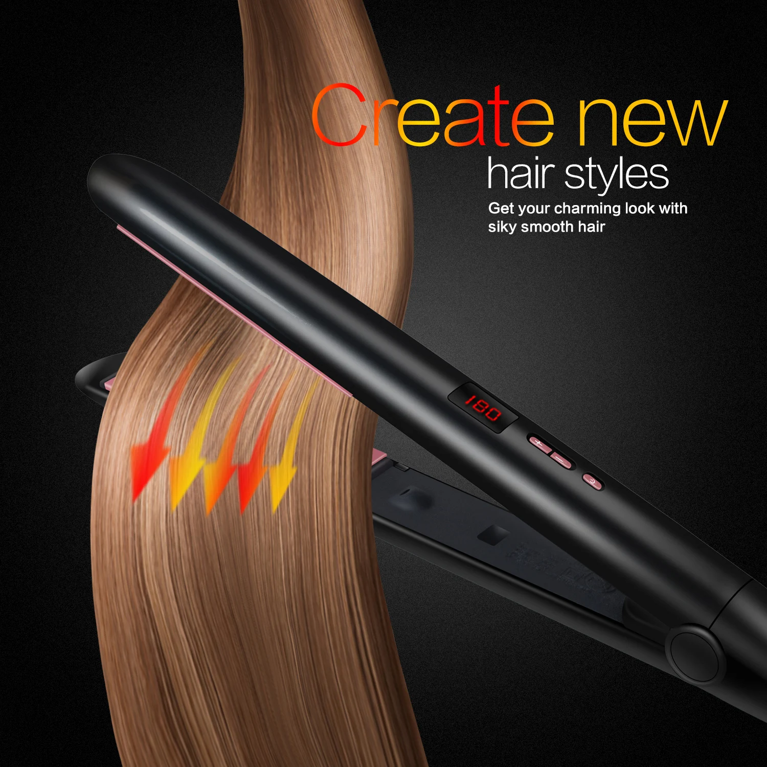Профессиональный Выпрямитель для волос плоский утюжок выпрямления щипцы досок плойка