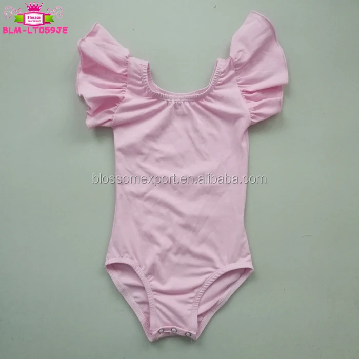 High Quality Solid White Ruffle Leotard Baby Ballet Dance Training