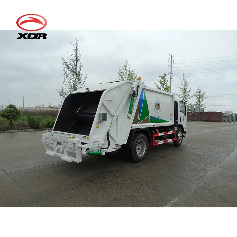 Мини 3 тонный уплотнитель мусоровоз