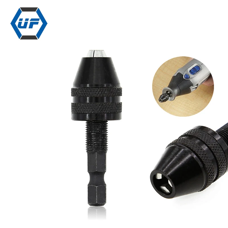 1/2" Hex Shank Adapter For Drill Chuck - Fits Hitachi, AEG, Milwaukee, GMC, Metabo Impact Drivers