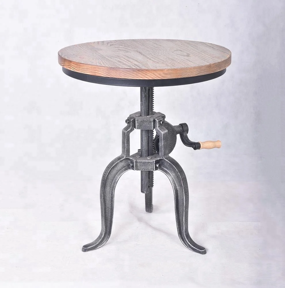 Промышленная антикварная чугунная рука чудо столик