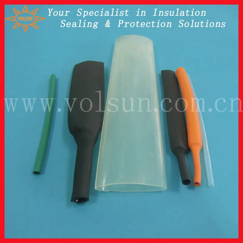 Waterproof thermofit heat shrink tube with glue
