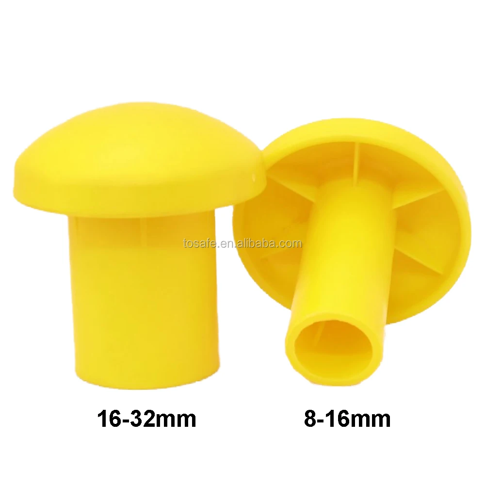 Fall Protection Accessories Fluorescent Yellow Rebar Caps