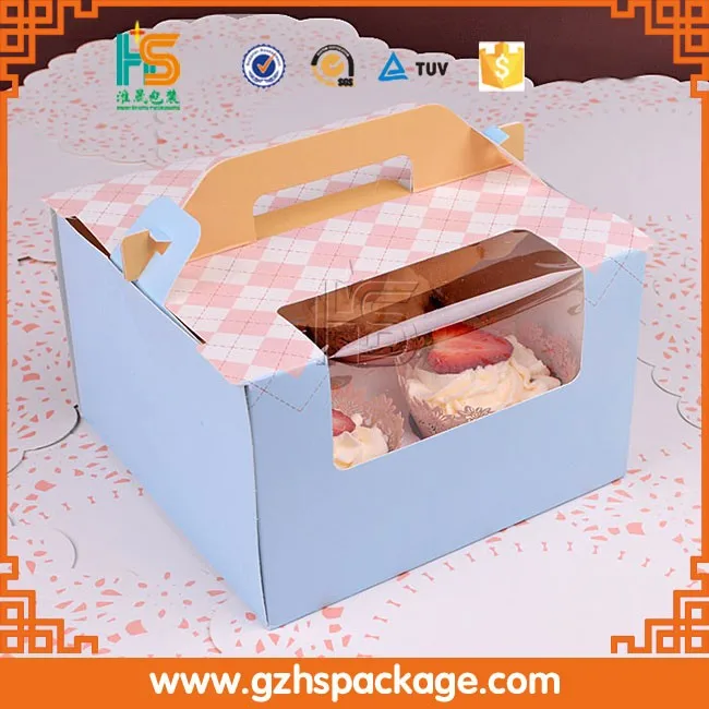 Торт коробки Матовая ламинация печати бумажные коробки складные коробки, оптовые кексы и сладости упаковку печати