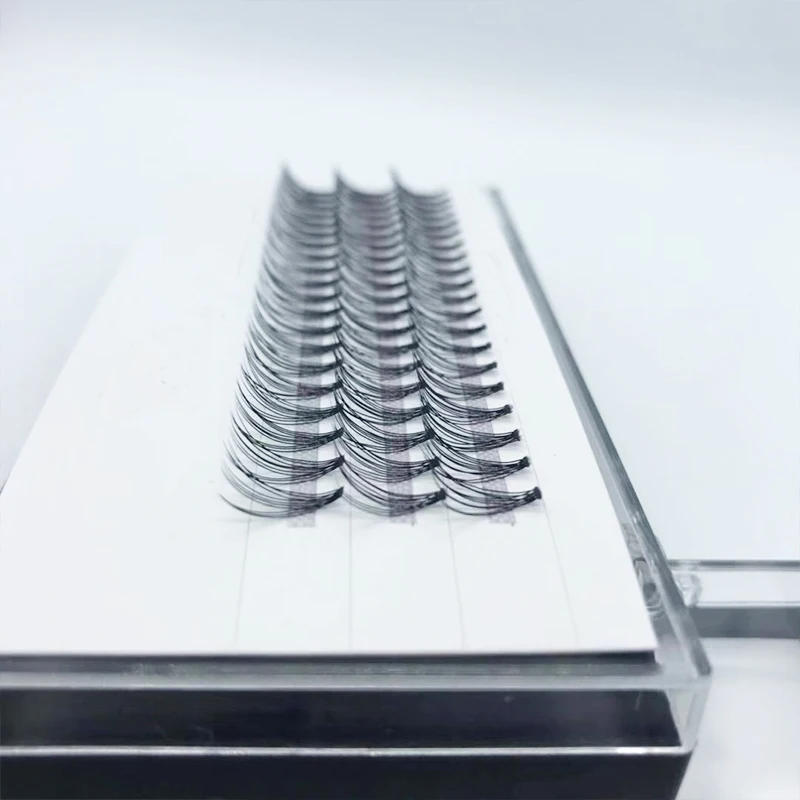 Накладные ресницы с нагревом 10D, русский объем, наращивание ресниц, Индивидуальные Накладные ресницы