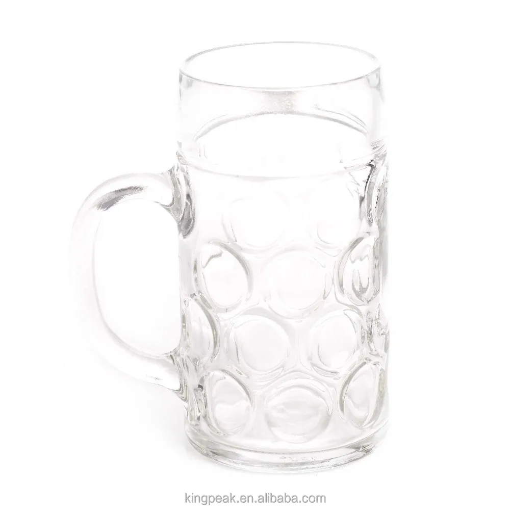 Hot Selling 32oz Plastic Beer Mug Heavy Large Beer Glasses With Handle