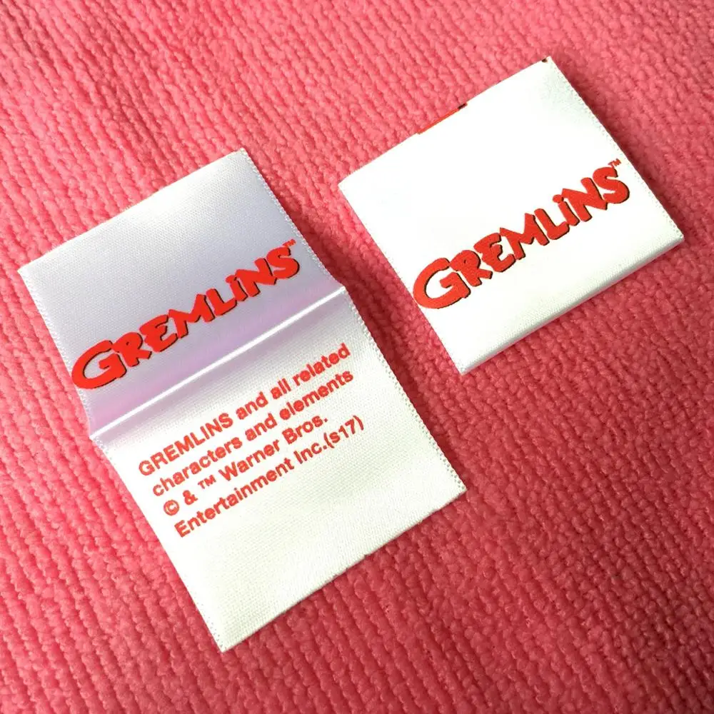 Silk Screen Printing Clothing Label for Mattress,washing Satin Label for Quilt