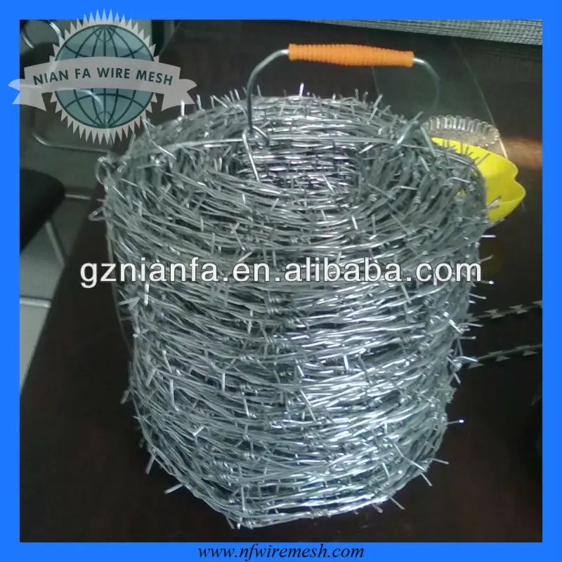 Electro гальванизированная колючая проволока( гуанчёоу производитель)