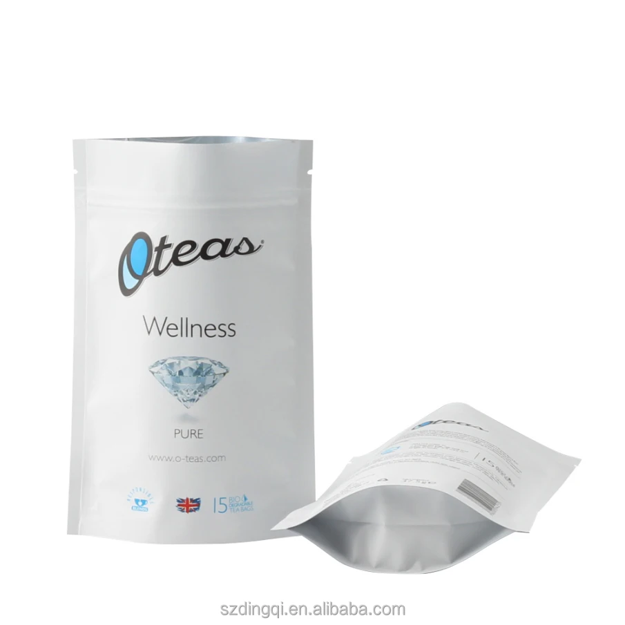 Food Grade Custom Printed Empty Tea Bag Suppliers in Sri Lanka With Zipper