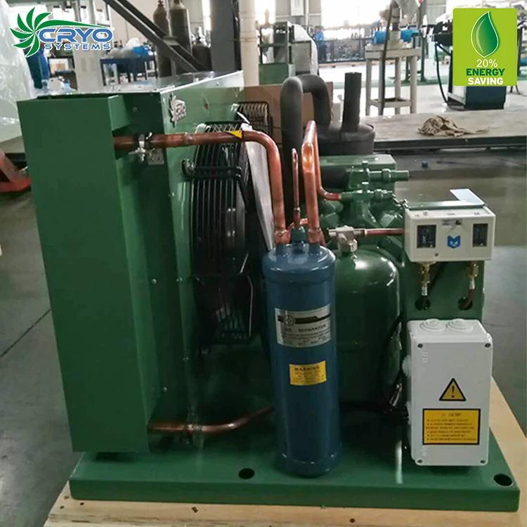 Конденсаторный блок охлаждения 2 hp, конденсаторный блок с воздушным охлаждением, винтовой компрессор, холодильный блок