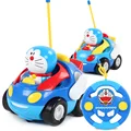 New safe toys RC car Doraemon toy Action figure musical light Car toy model Anime cartoon