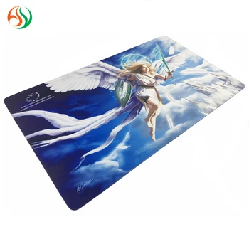 Custom Neoprene Rubber Nude Anime Girl Photo Vinyl Playmat Trading Card