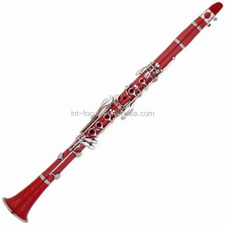 【2540】クラリネット 赤～ピンク系のお花封入 clarinetキーホルダー 2540】クラリネット 赤～ピンク系のお花封入 clarinet