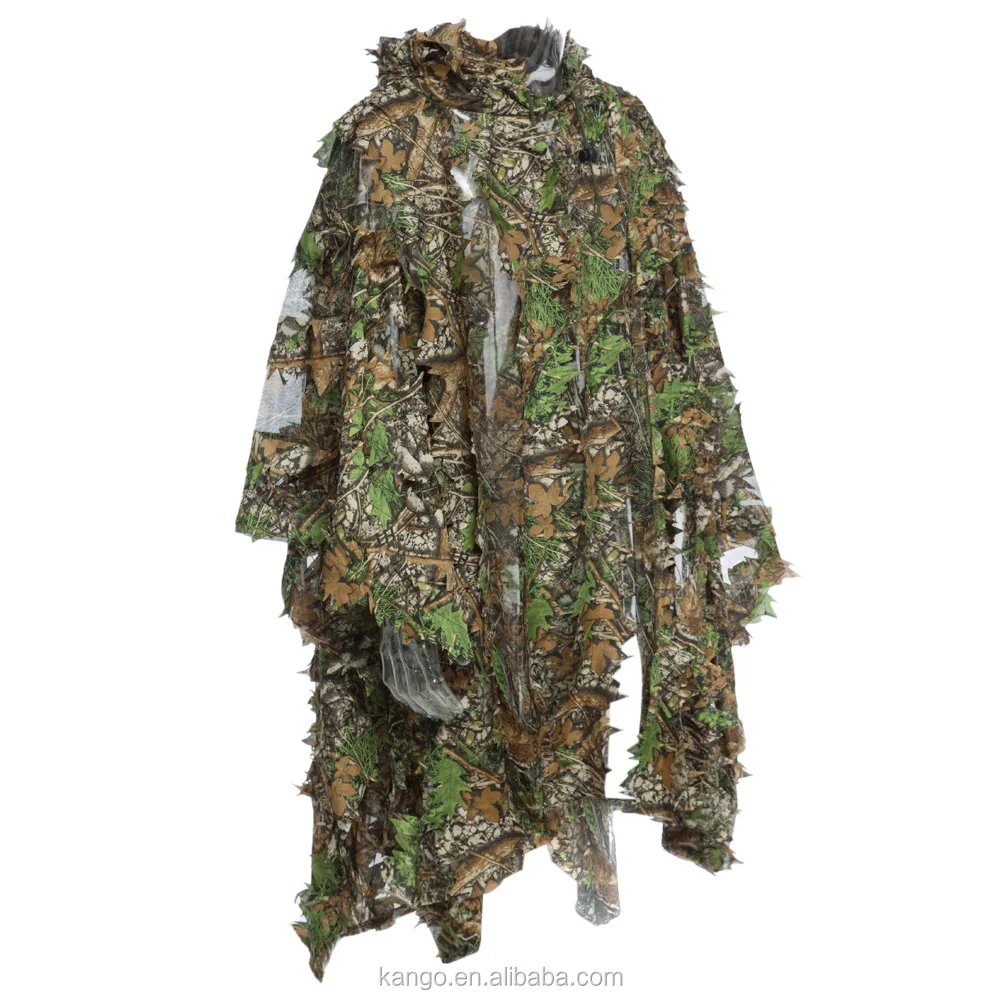 Bionic Ghillie Suit Camouflage Camo Sniper Woodland Hunting Outdoor Clothing 