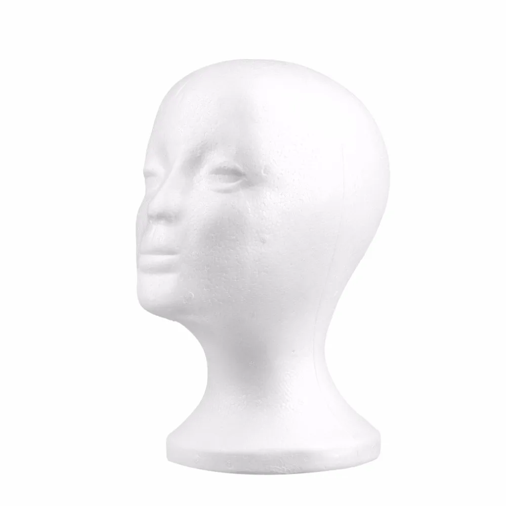 female styrofoam mannequin head