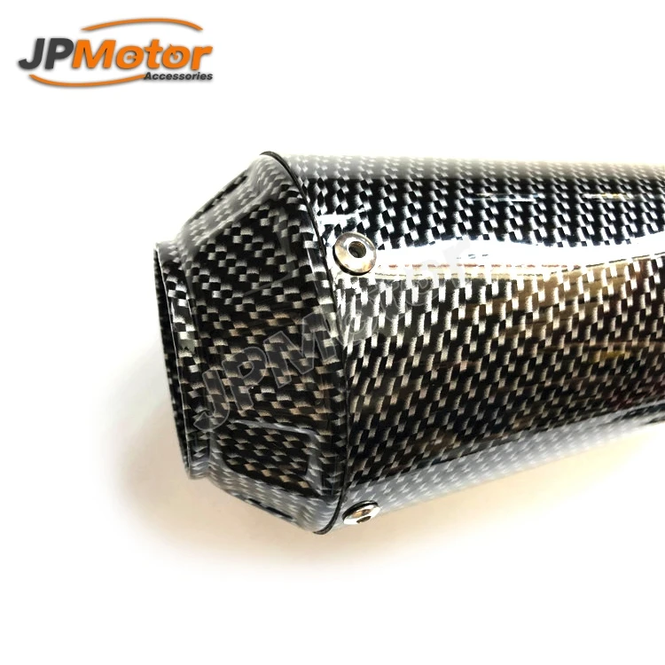 JPMotor Универсальный углеродного волокна скутер глушитель мотоцикл