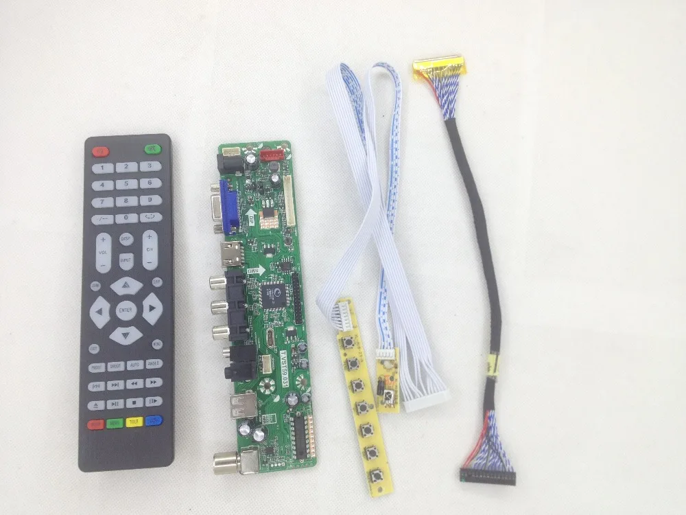 Supply Multimedia Playing LCD LED TV Spare Parts V59 Solution LCD TV Main Board