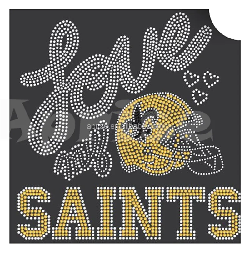 Who doesn't love sparkle?✨ #nfl #saints #neworleanssaints #rhinestones