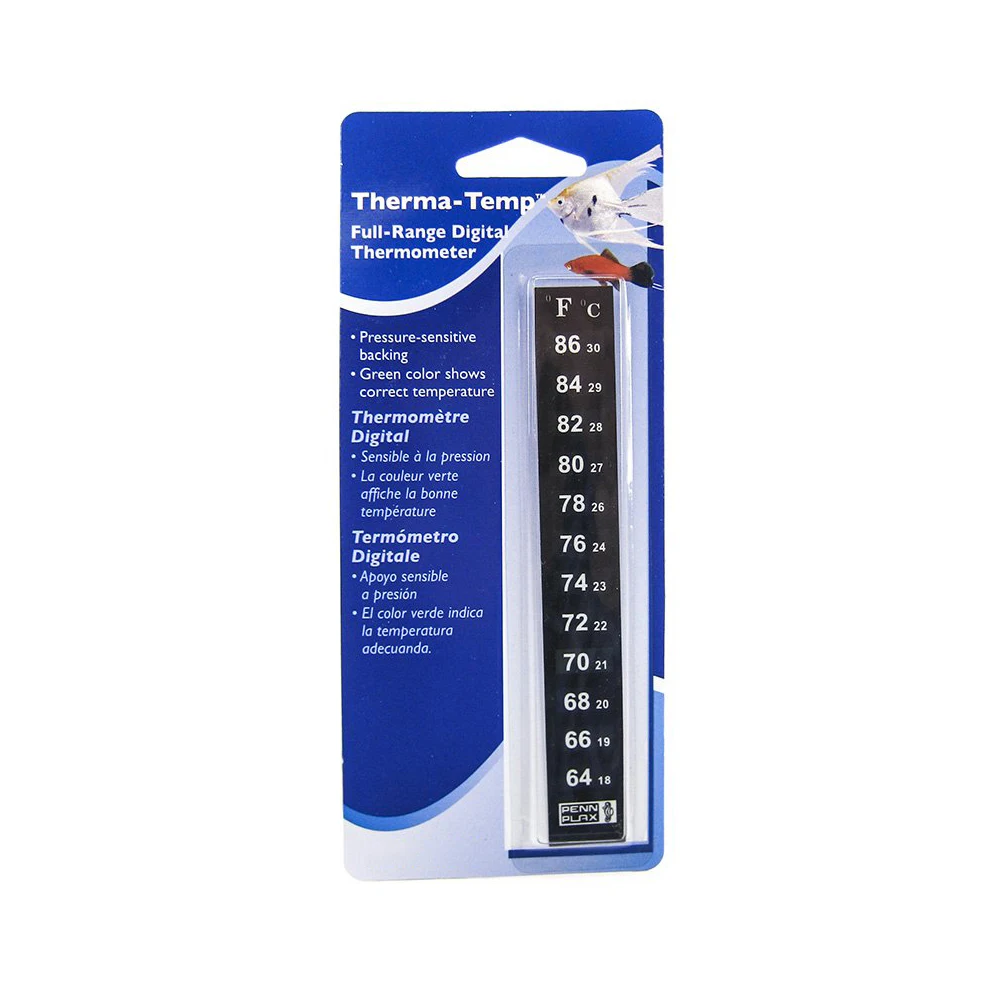 Penn Plax Digital Thermometer Small Strip - 2