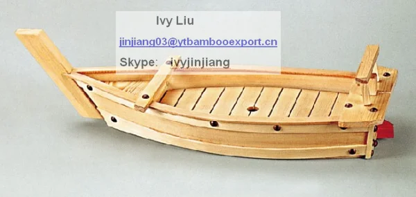 Hei verkaufendes berlegenes hlzernes Bambus-Sushi-Boot