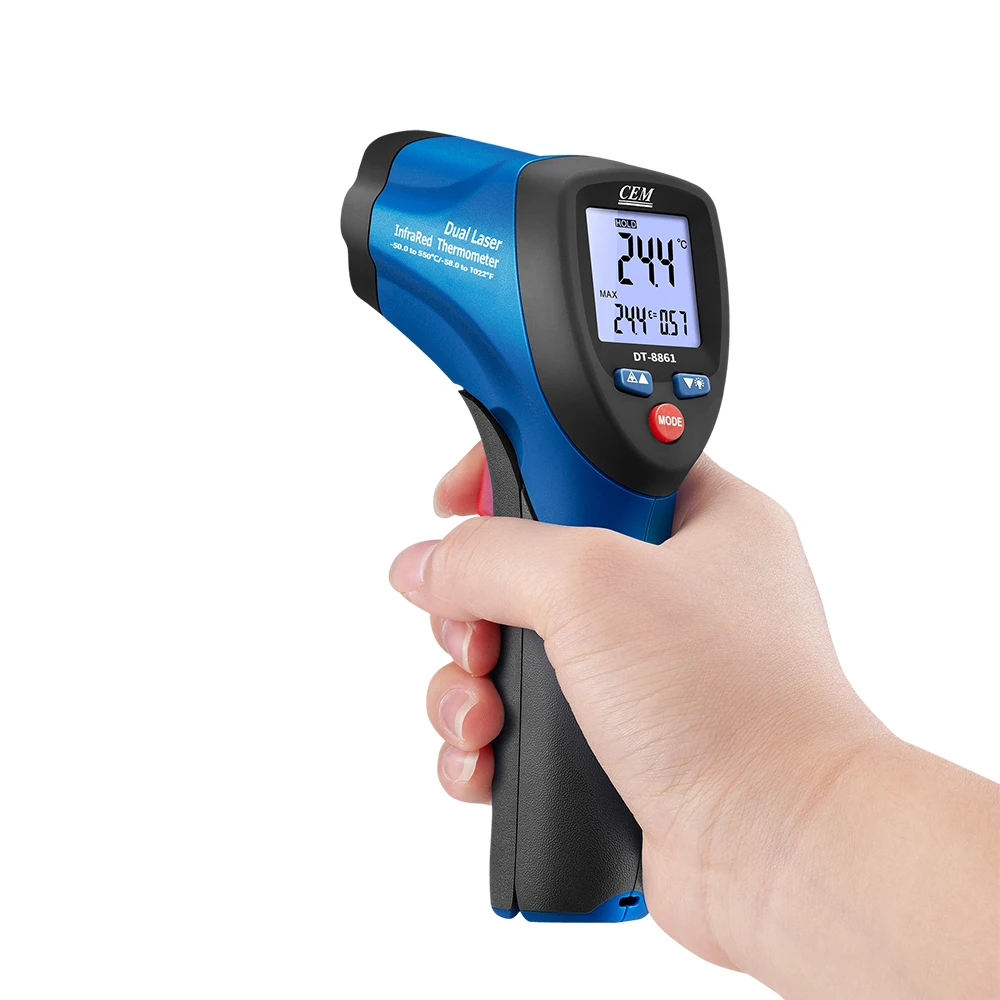 CEM Digital Thermometer Infrared Thermometer Gun Non-contact Thermomet