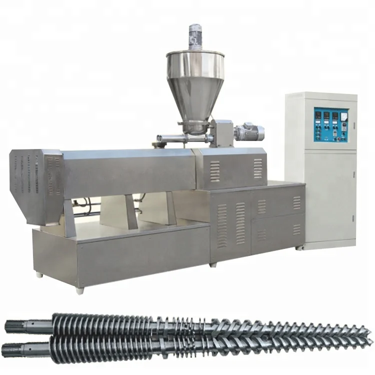 Large Output Twin Screw Extruder Pet Food Machinery Floating Fish Feed Machine Price