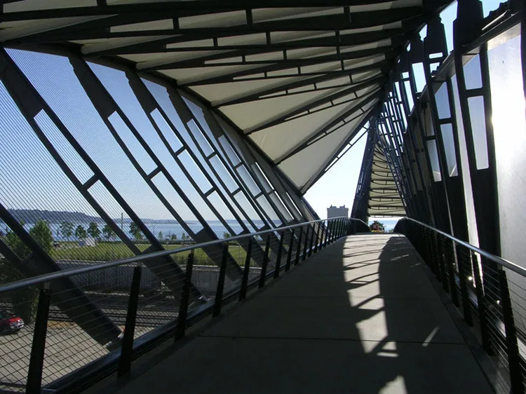 Prefab Steel Space Frame Structures Pedestrian Bridges