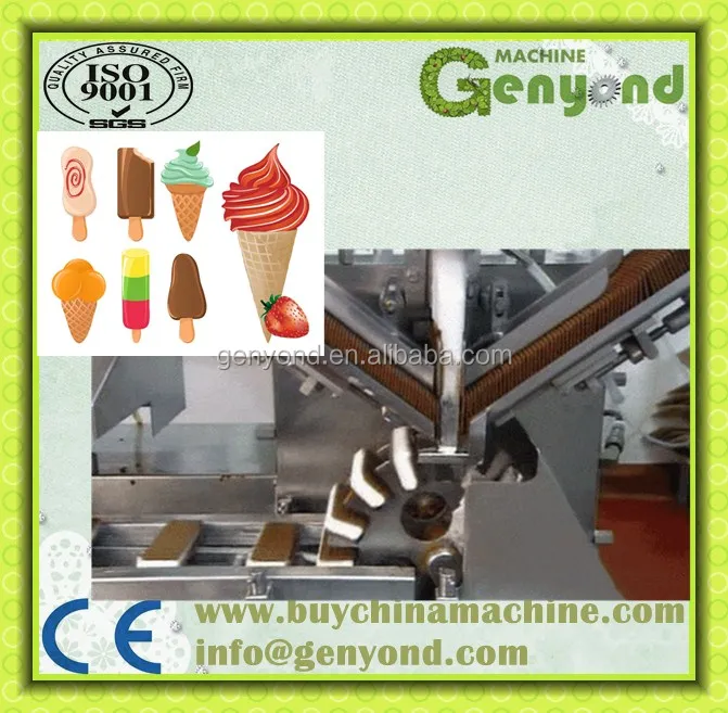 Factory Small Scale Stick Ice Cream Making Machine Cup & Cone Ice Cream Filling Machine Sliced Ice Cream  Production Line
