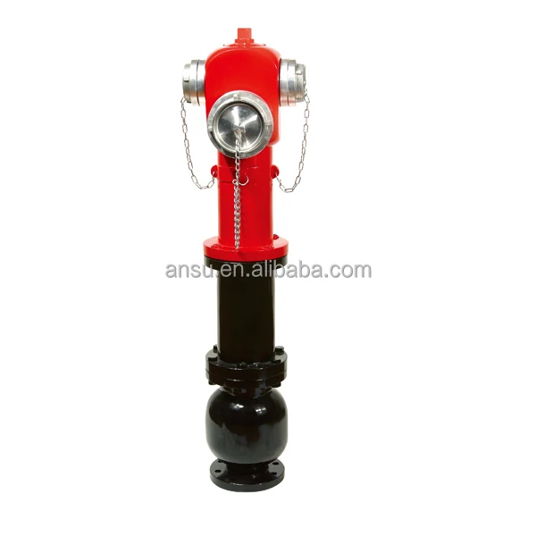 ANSU 3 Ways 4'' Cast Iron Fire Hydrant DN100 Fire Fighting Water Portable Type