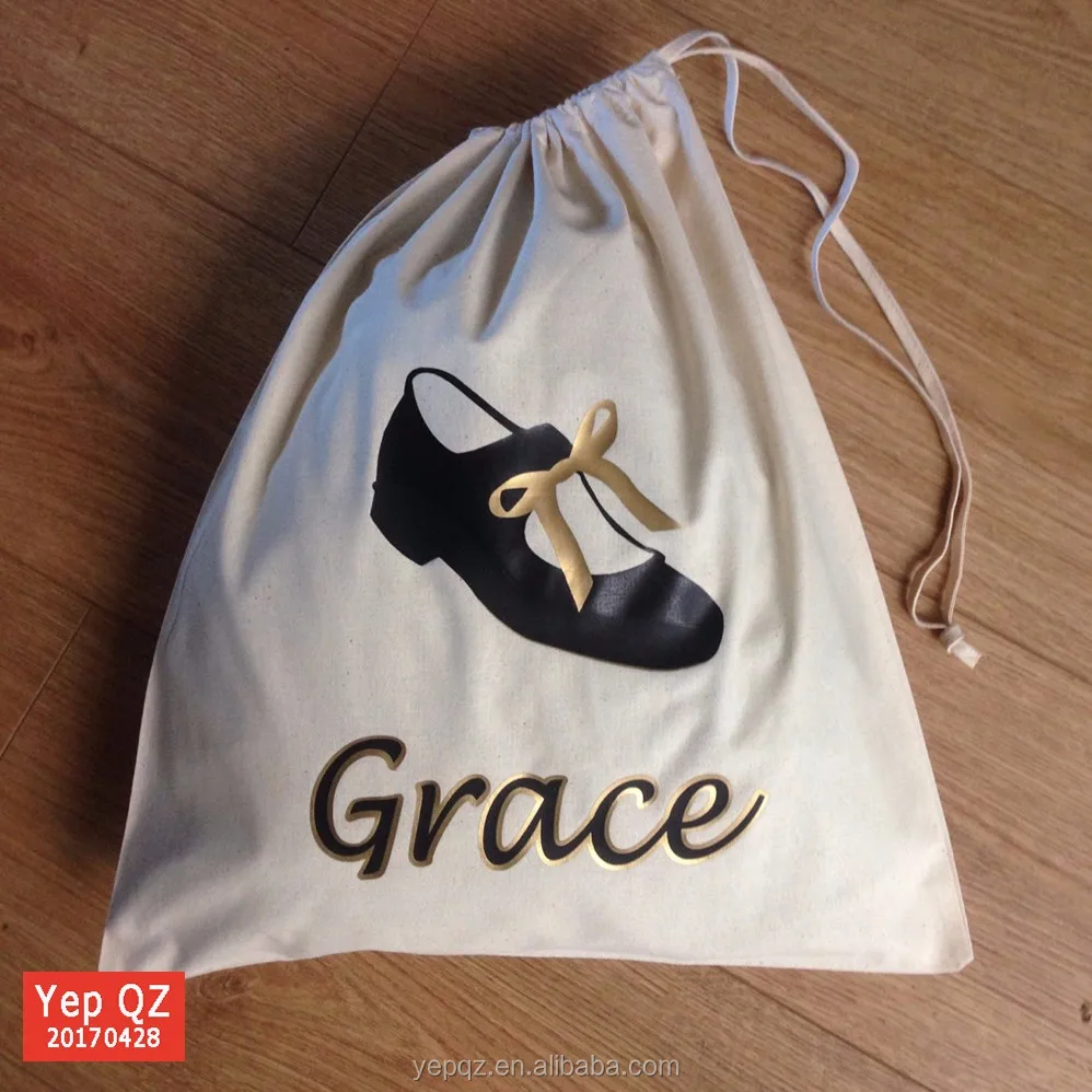 Акция, китайский поставщик, дизайн на шнурке, оптовая продажа, черный хлопковый пылесборник для обуви на заказ