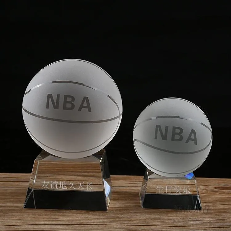Wholesale High Quality Crystal Ball Basketball Football Trophy Award