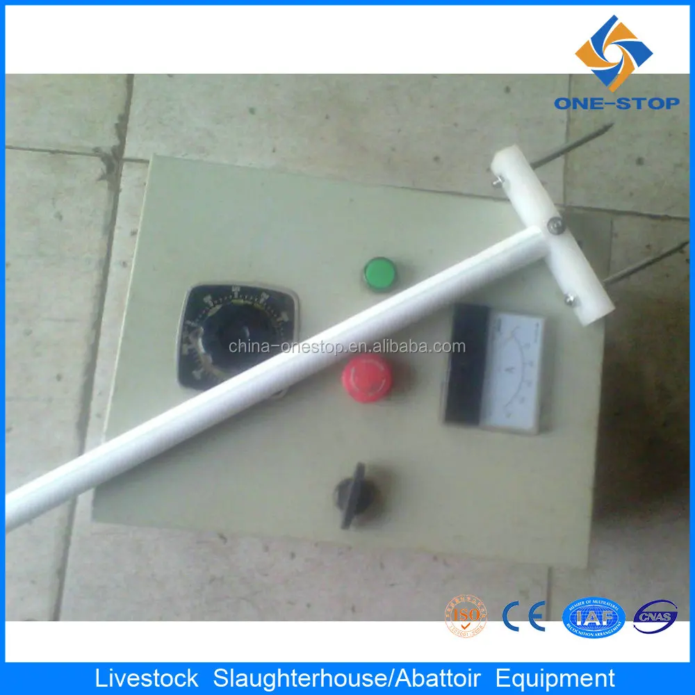 Manual Pig Electric Stunner as Pig Mini Slaughterhouse Equipment