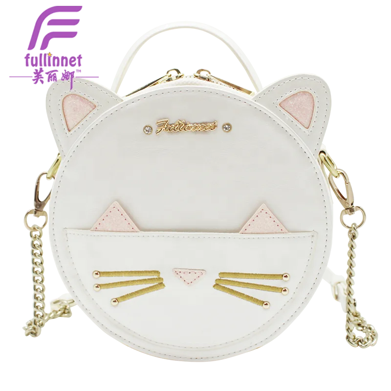 Sac A Main Personnalise En Cuir Pu Pour Femmes Etiquette Metallique En Forme De Chat Sac A Bandouliere Rond Pour Dames Buy Sac Bandouliere Femme Sac Bandouliere En Cuir Sac A Main Personnalise Product On