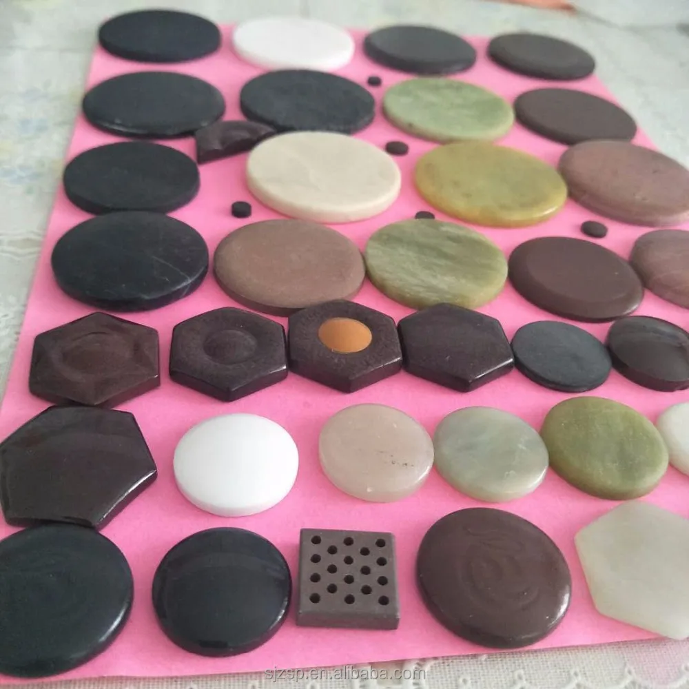 Round Shape and Hexagon Shape Germanium Tourmaline Stone for Massage