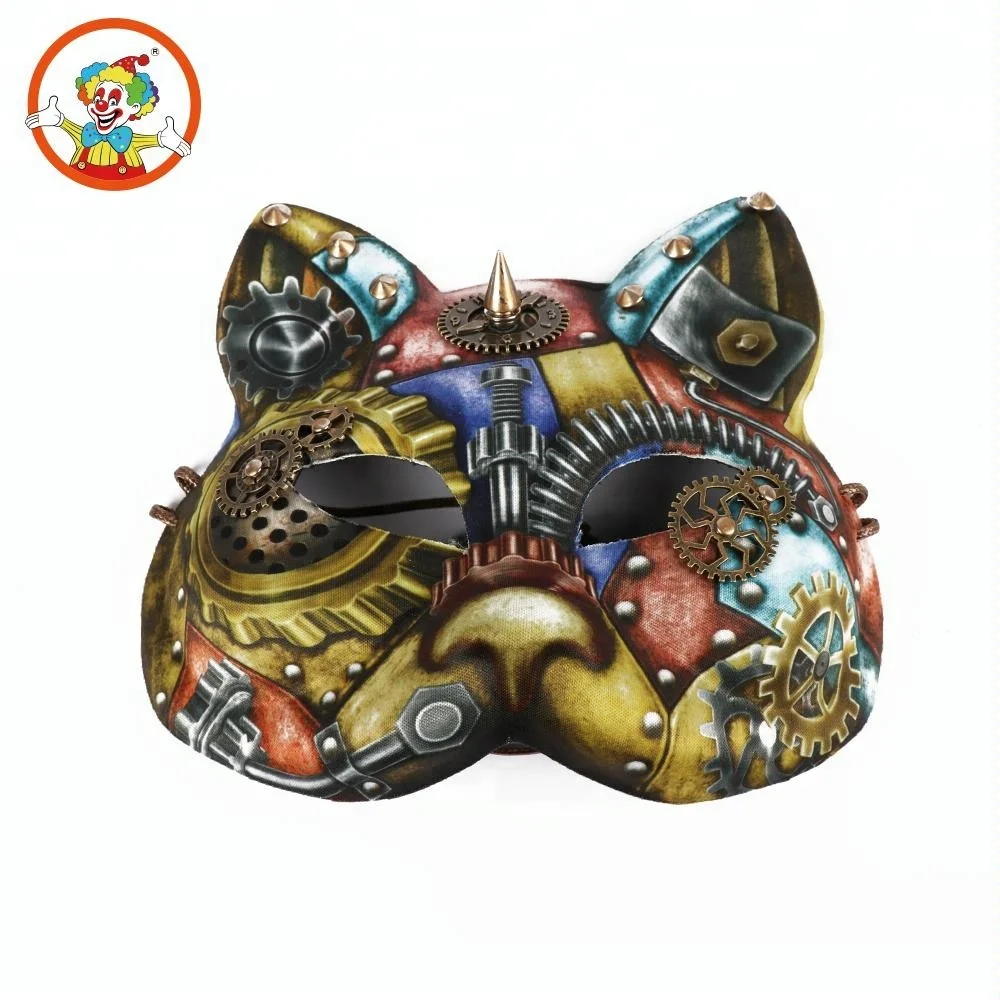 Wholesale New Printed Machinery Cat Eva Steampunk Mask With Real Gear View Steampunk Mask Roleparty Product Details From Yiwu Roleparty Costume Accessory Co Ltd On Alibaba Com