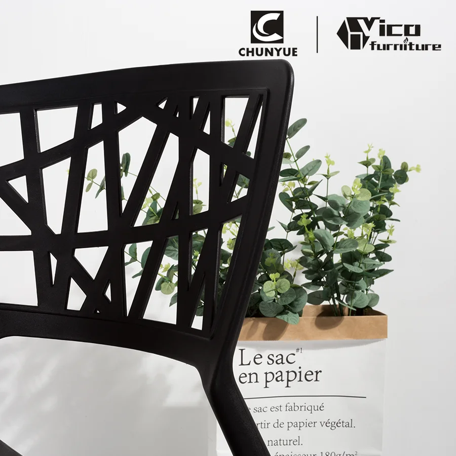 Сверхмощный стул без подлокотников для вечеринки, кафе, необычный, vip, жесткий пластиковый стул из полипропилена без рук