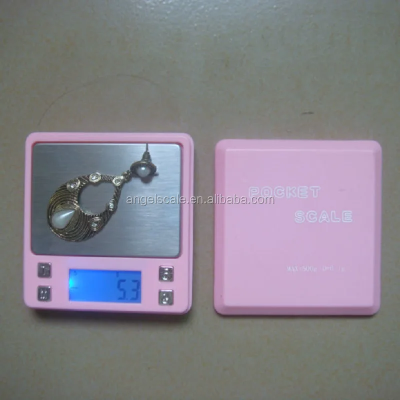 Wholesale 0.01g pink digital jewelry mini pocket scale for gold