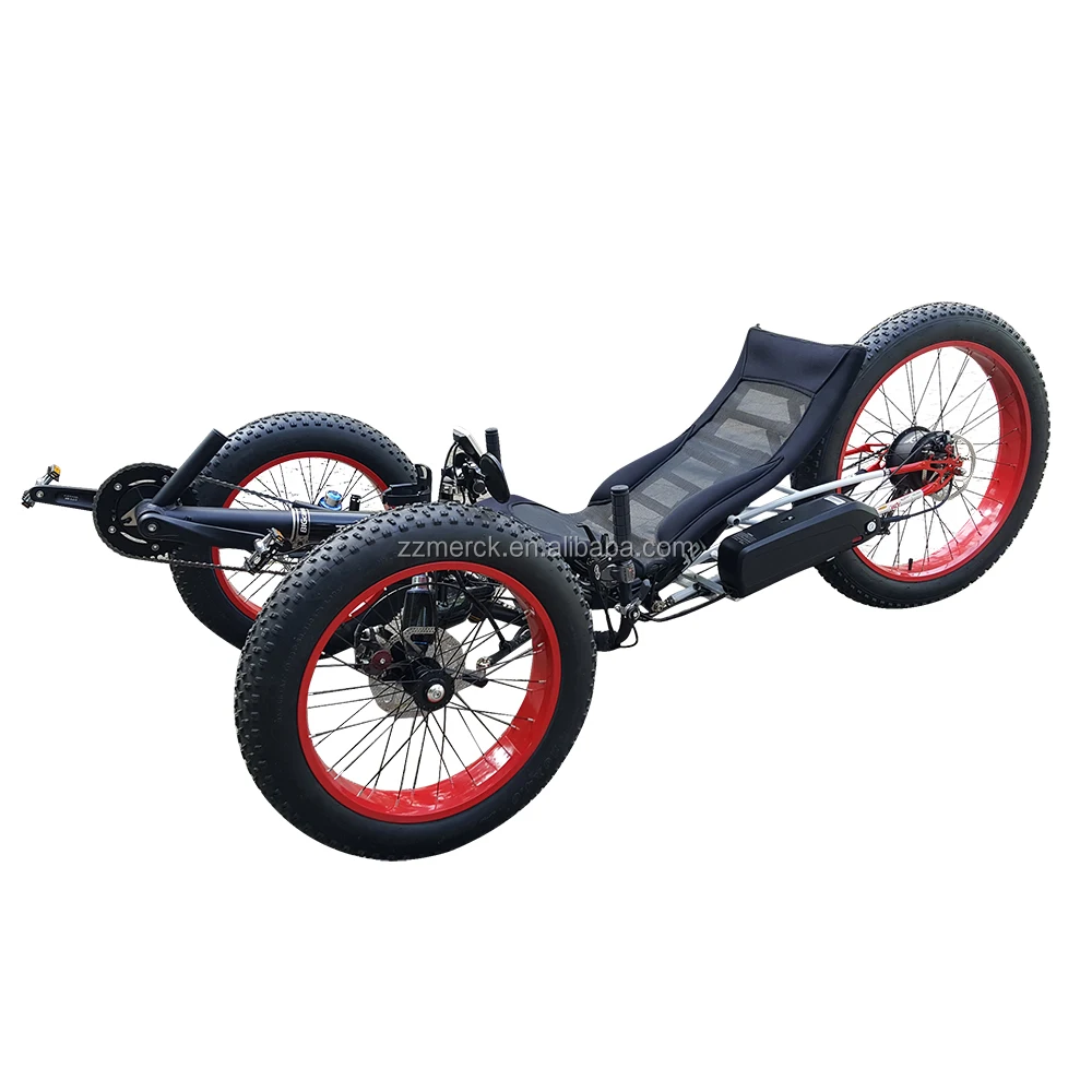 Electric Tricycle Fat Tire Recumbent Trike For Sale 500W Electric