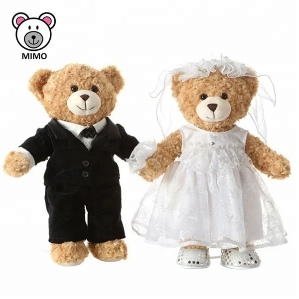卸売りカワイイウェディングギフト plush カップルテディベア - 15
