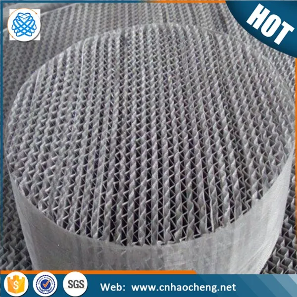 Phosphor Bronze Distillation Column Structured Packing Wire Mesh
