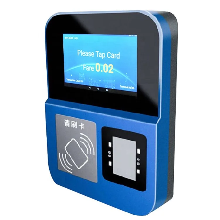 GPRS NFC Card Payment System Android Bus Validator With QR Code Scanner Bus Ticket Collection Machine