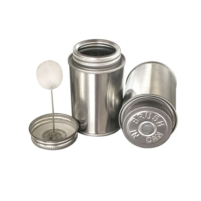 4oz Round PVC Glue Tinplate Tin Solvent Can Manufacturer With Dauber Lid