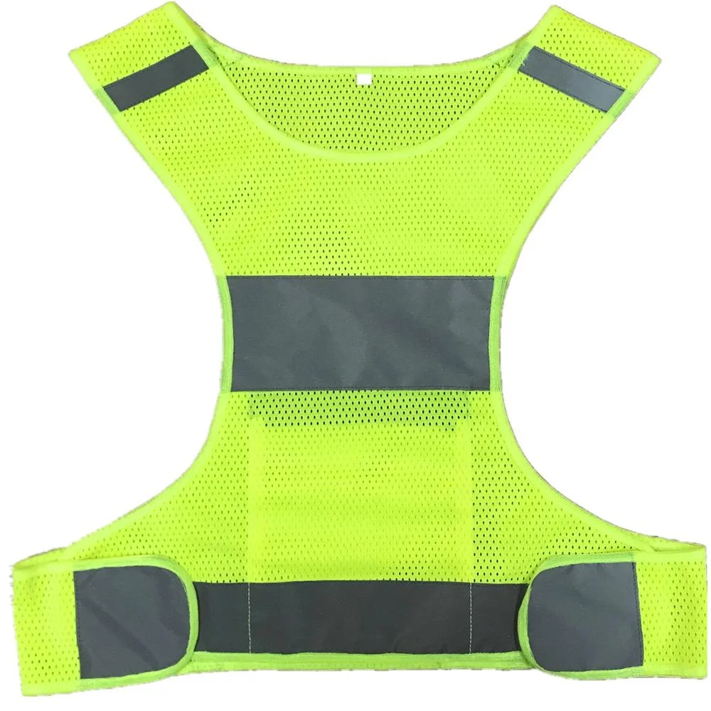 Fluorescent Reflective Safety Vest Adjustable for Outdoor Sports Night Running 
